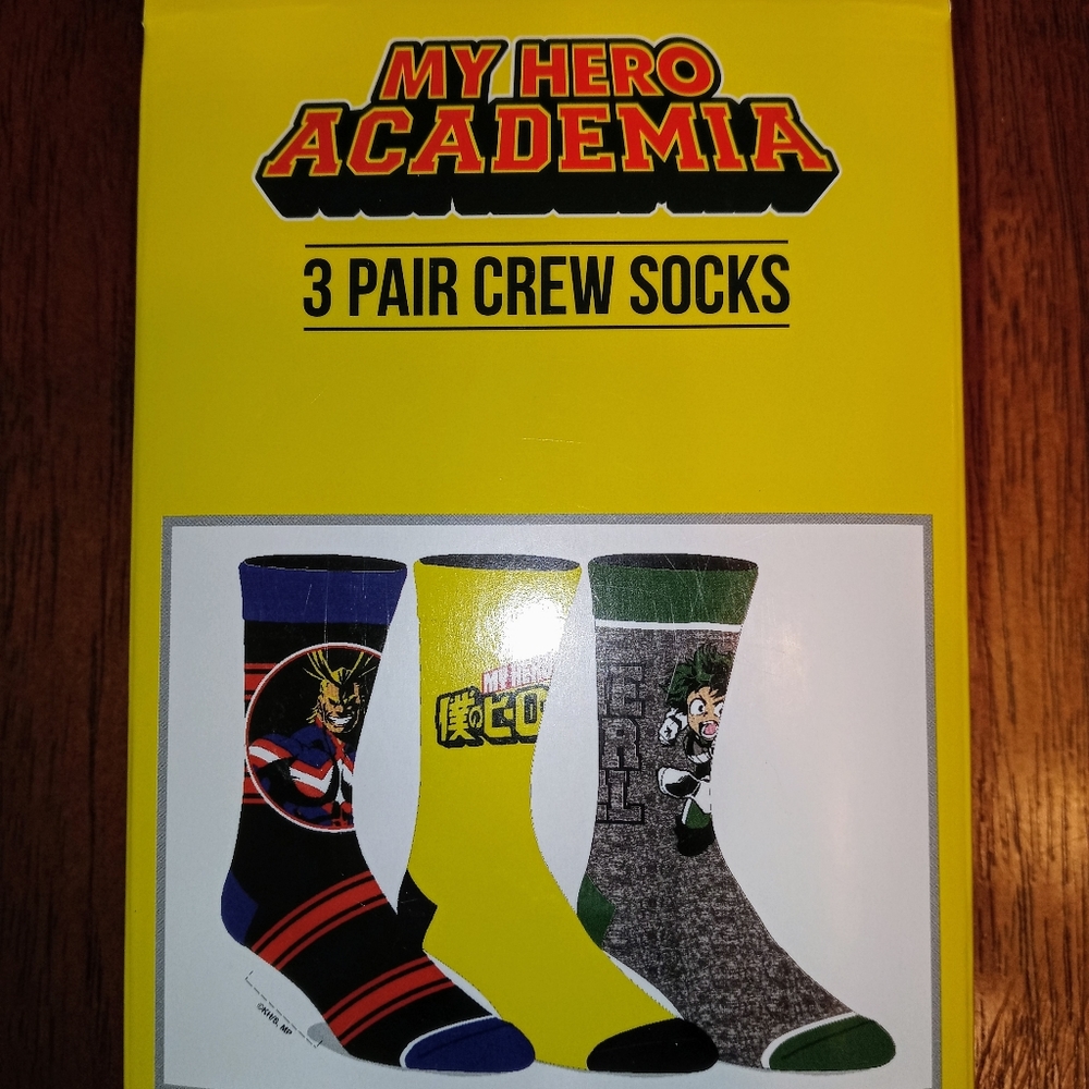 Bioworld My Hero Academy socks size 8-12